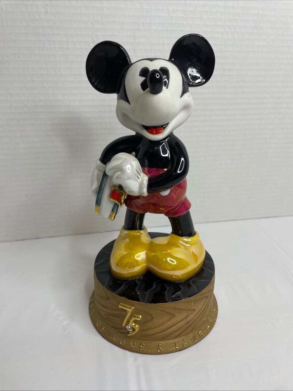 Disney Mickey Mouse 75th Anniversary Limited Edition Porcelain Figurine